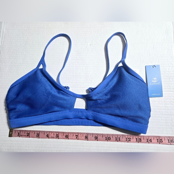 CUPSHE Bikini Set for Women Bathing Suit Mid Waist Cutout High Cut Spaghetti S - Picture 9 of 11